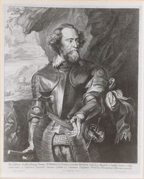 Paulus Pontius (Kupferstecher*in), Heinrich (1573 - 1638), Graf von dem Bergh, Markgraf von Bergen op Zoom und Herr von Stevensweerd, Mitte/ mid 17. Jahrhundert/ Century