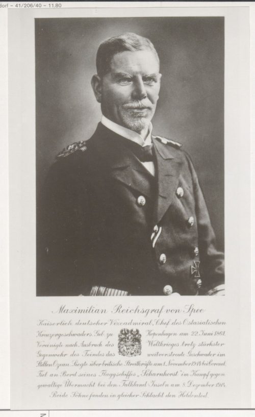 Maximilian von Spee (Dargestellt), Maximilian, Reichsgraf von Spee (1861 - 1914), Anfang 20. Jahrhundert