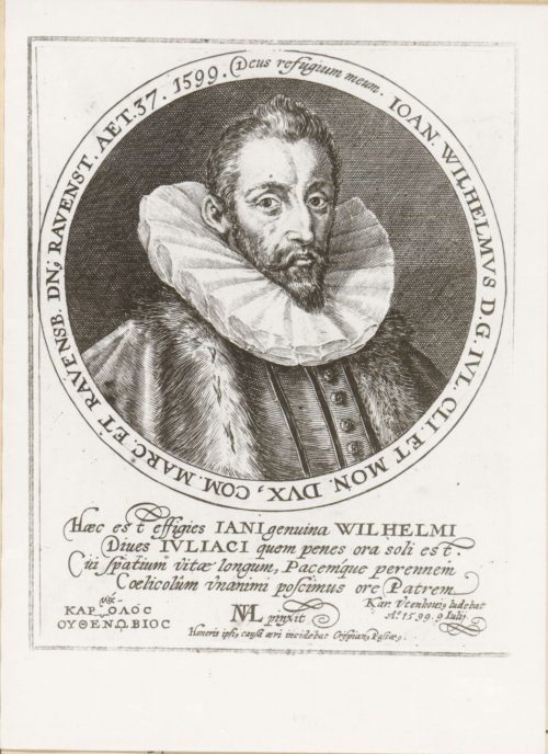 Crispyn de Passe <der Ältere> (Künstler*in), Johann Wilhelm I. (1562 - 1609), Herzog von Jülich-Kleve-Berg, Graf von Mark und Ravensberg, Herr von Ravenstein, 1599