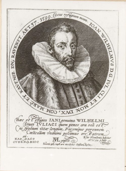 Crispyn de Passe <der Ältere> (Künstler*in), Johann Wilhelm I. (1562 - 1609), Herzog von Jülich-Kleve-Berg, Graf von Mark und Ravensberg, Herr von Ravenstein, 1599