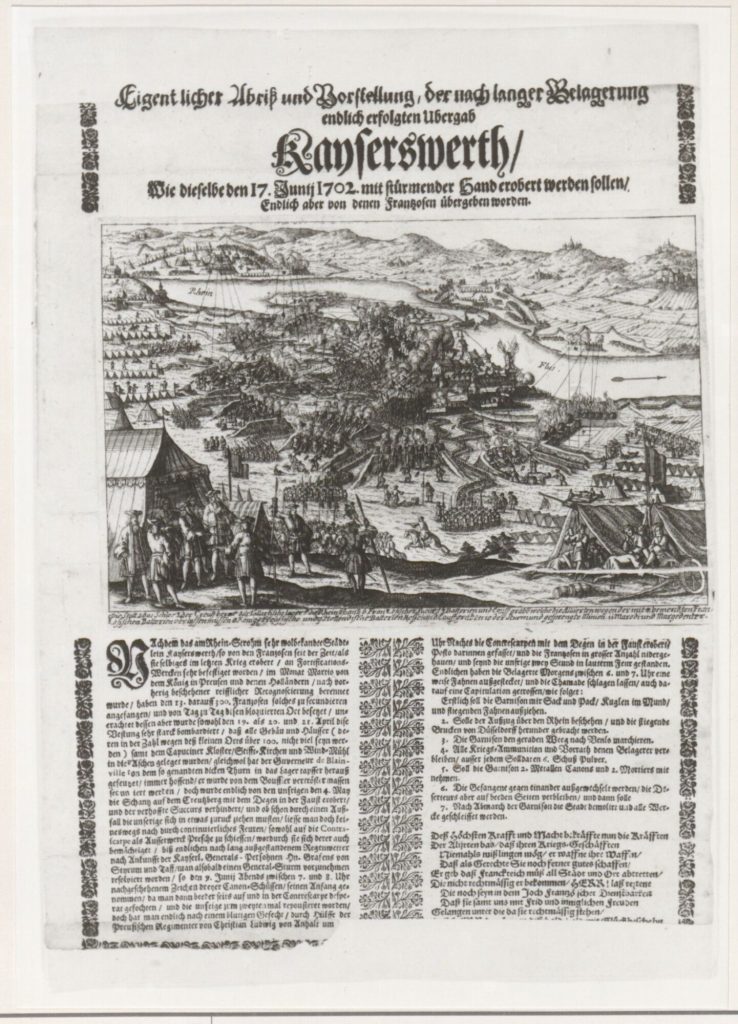 Übergabe von Kaiserswerth. Flugblatt