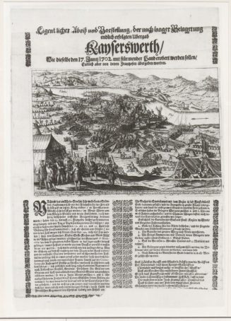 Übergabe von Kaiserswerth. Flugblatt