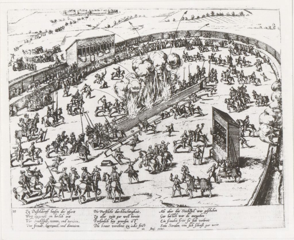 Beschreibung derer Fürstlicher Güligscher ec. Hochzeit: Turnier in Pempelfort am 22. Juni 1585