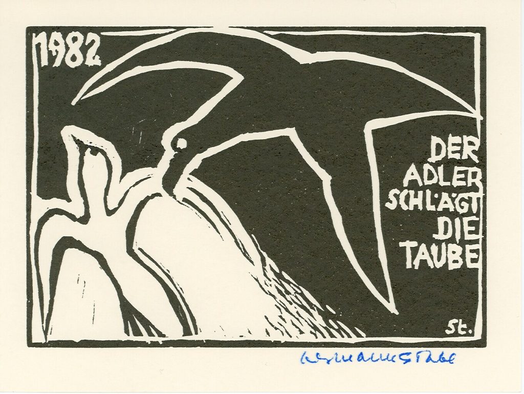 Der Adler schlägt die Taube