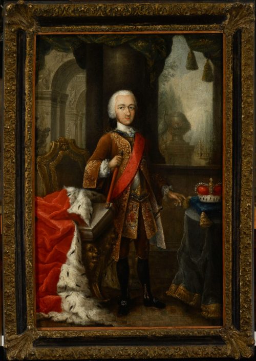 Johann Philipp von der Schlichten  (Künstler*in), Porträt des jugendlichen Kurfürsten Carl Theodor, (1724 - 1799) Pfalzgraf von Sulzbach, Herzog von Jülich-Berg , um 1742/1743