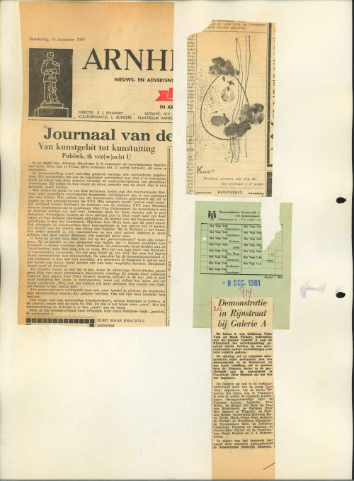 Unbekannt (Autor*in), Expositie Demonstratie ZERO, 1961