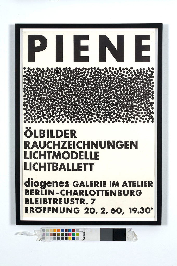 Piene. Galerie Diogenes, Berlin, 20.02.1960