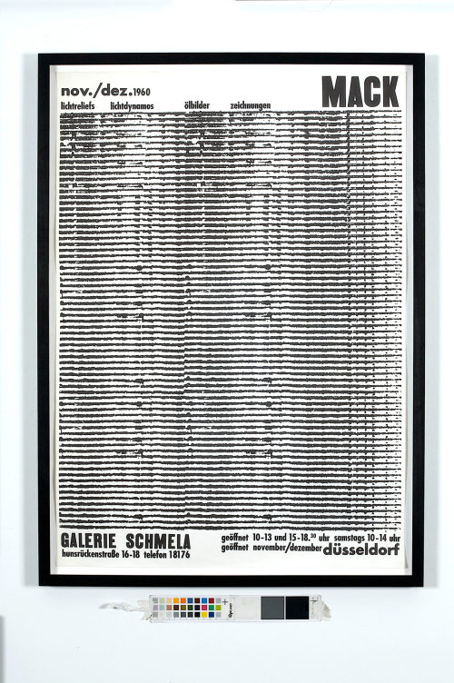 Galerie Schmela (Beteiligte Institution), Mack. 1960, 1960