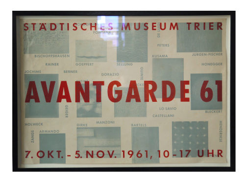 Städtisches Museum Trier (Beteiligte Institution), Avantgarde 61. Städtisches Museum Trier, 07.10.-05.11.1961, 1961