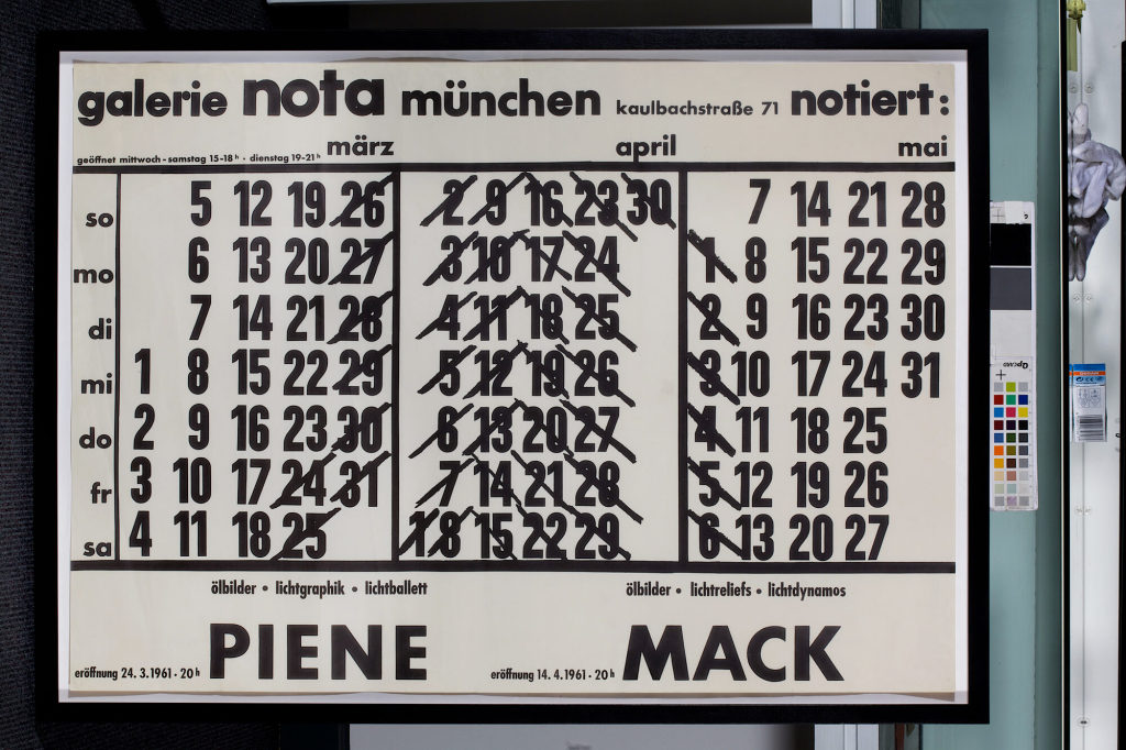 Piene/Mack. Galerie nota, München, 24.03.1961