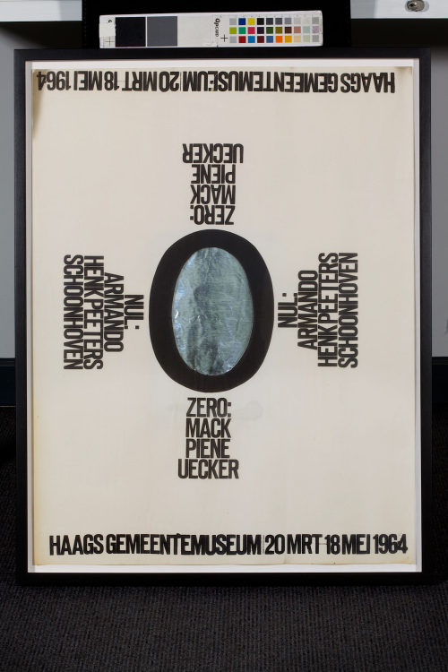 Gemeentemuseum Den Haag (Beteiligte Institution), Zero-0-Nul. Mack, Piene, Uecker, Armando, Peeters, Schoonhoven. Gemeentemuseum Den Haag, 20.03.-18.05.1964, 1964