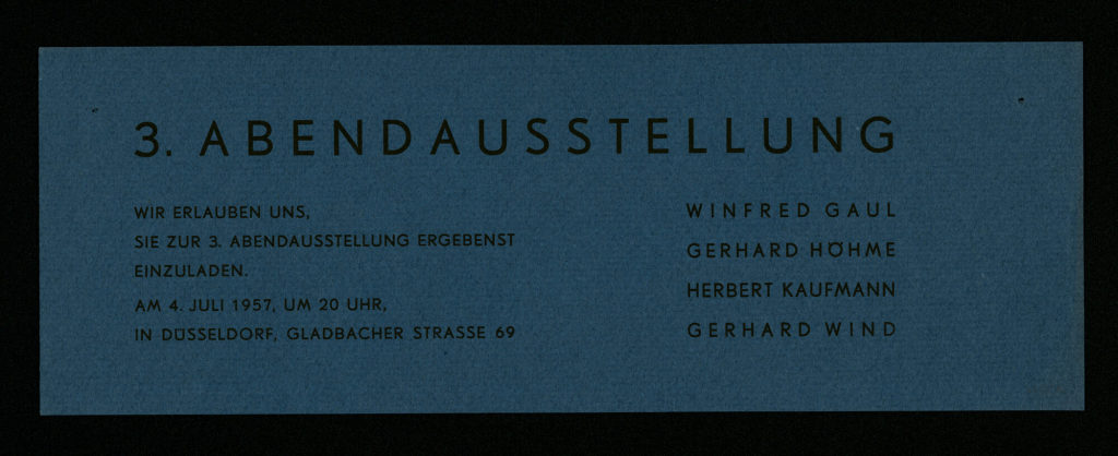 3. Abendausstellung