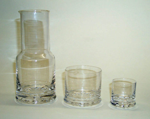 Jorma Vennola (Entwurf), Karaffe und 8 Gläser, um 1970–1980