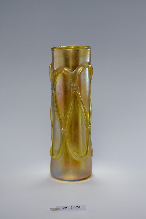 Glasfabrik Johann Lötz Witwe (Hersteller*in), Vase, Dekor Phänomen 1/844, um 1901