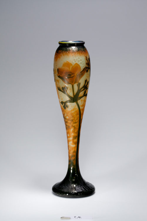 Henri Bergé (Entwurf), Balustervase "Anémone", um 1900–1903