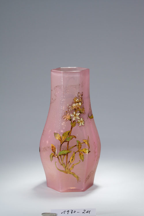 Émile Gallé (Entwurf), Vase mit Blumendekor, Entwurf 1892, Ausführung 1900