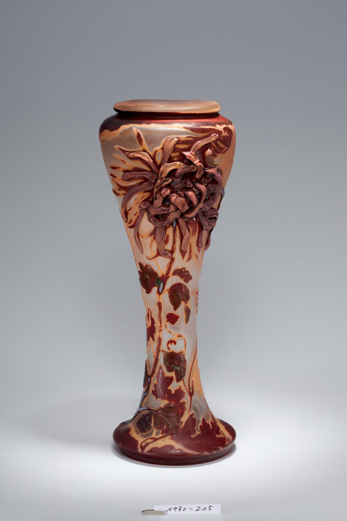 Émile Gallé (Entwurf), Vase mit Blütendekor, um 1901–1903