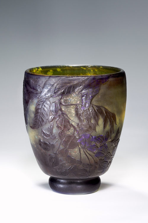 Émile Gallé (Entwurf), Vase mit Glyzinien-Dekor, um 1902–1904