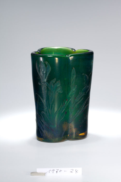 Gallé (Maison) (Ausführung), Vase mit Fransen-Enzian, Um 1904–1906