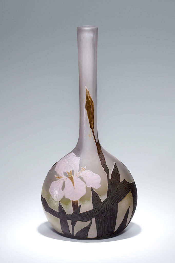 Vase "Iris mauve"