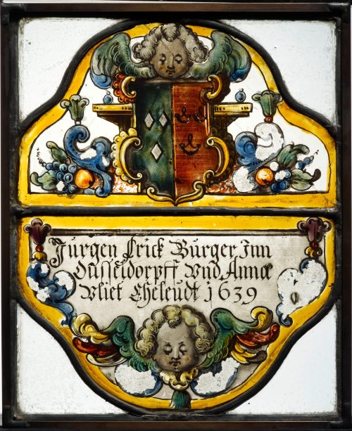 Unbekannt (Künstler*in), Fensterbierscheibe , 1639