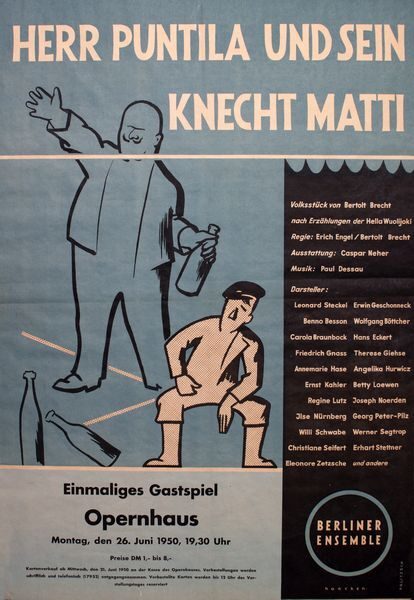 Herr Puntila und sein Knecht Matti (Theaterplakat)