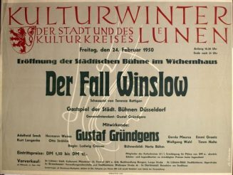 Der Fall Winslow (Theaterplakat)