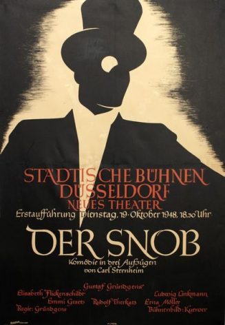 Der Snob (Theaterplakat)