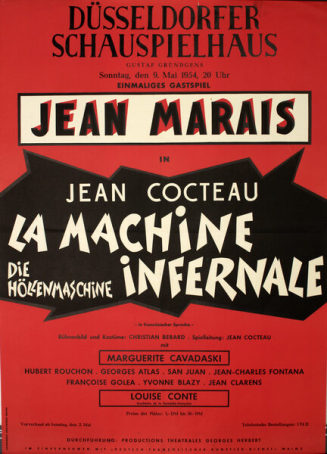 La machine infernale von Jean Cocteau (Theaterplakat)