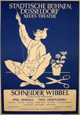 Schneider Wibbel  von Hans Müller-Schlösser (Theaterplakat)