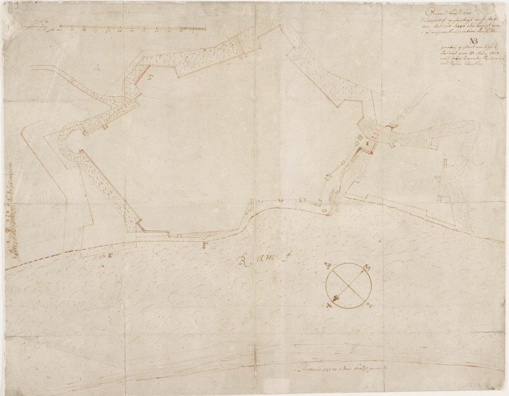 Plan Grundriß der Stadt Düsseldorf von 1620