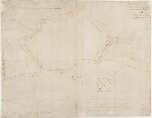 Antonio Serro (Vorlage von), Plan Grundriß der Stadt Düsseldorf von 1620, 1620