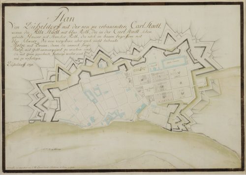 C. W. Bauer (Künstler*in), Plan der Carlstadt, 1791