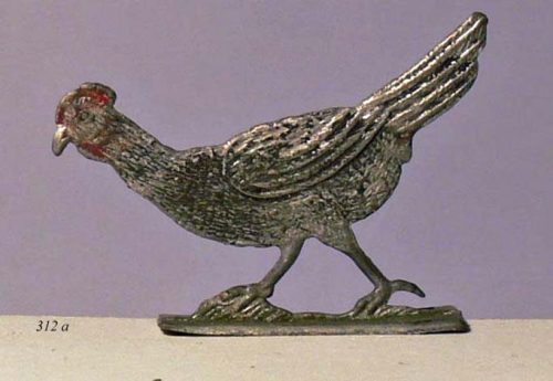 E.G. Kuhn (Gießer*in), laufendes Huhn, 1800