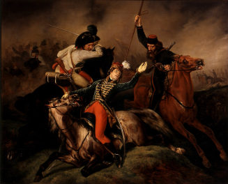 Simon Meister, Tadeusz Kosciuszkos Gefangennahme bei Maciejowice, 1829, Kunstpalast, Düsseldorf ...