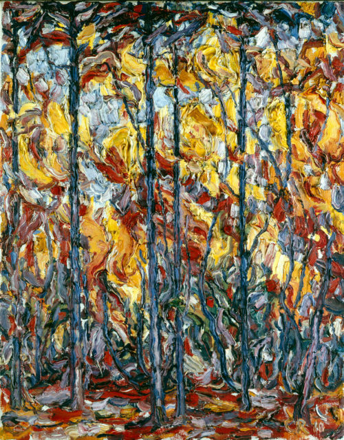 Christian Rohlfs, Buchen im Herbst (Weißbuchen im Herbst), 1910, Kunstpalast, Düsseldorf, Inv.- ...