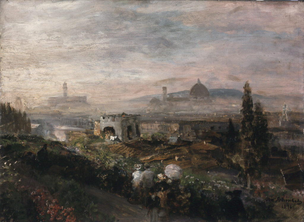 Oswald Achenbach, Das Panorama von Florenz, 1898, Kunstpalast, Düsseldorf, Inv.-Nr. M 4481