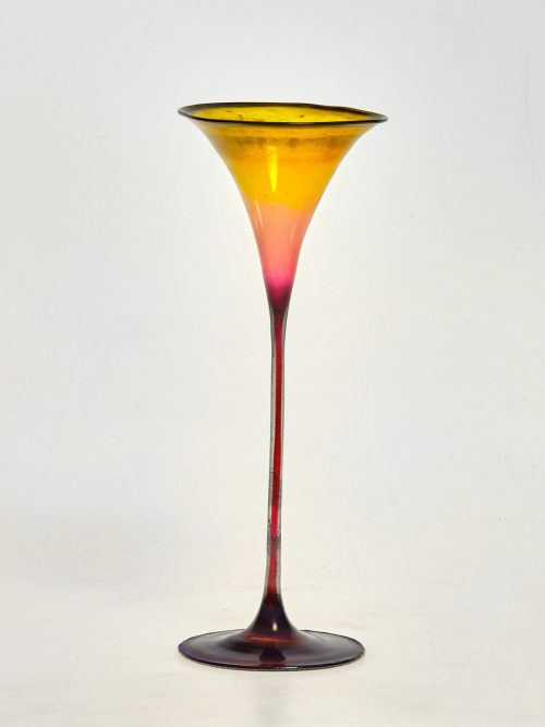 Karl Koepping (Entwurf), Gelb-violettes Zierglas, ca. 1899