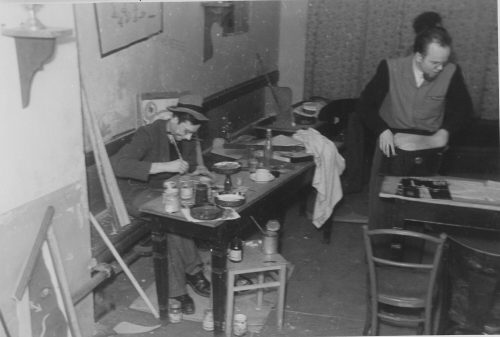 Alfred Tesch (Fotograf*in), Bei der Probe, ca. 1947