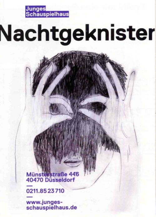 Programmheft zu "Nachtgeknister" von Mike Kenny. Düsseldorf, 29.3.2014 (2013/2014)