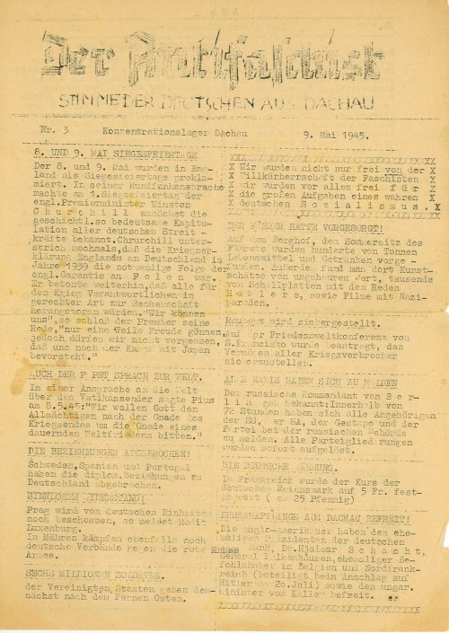Der Antifaschist ; Stimme der Deutschen aus Dachau ; Nr.3