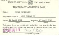 United Nations ; Temporary Admission Pass