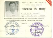 Presseausweis für die République de Guinée