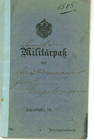 Militärpass von Hans Engelmann