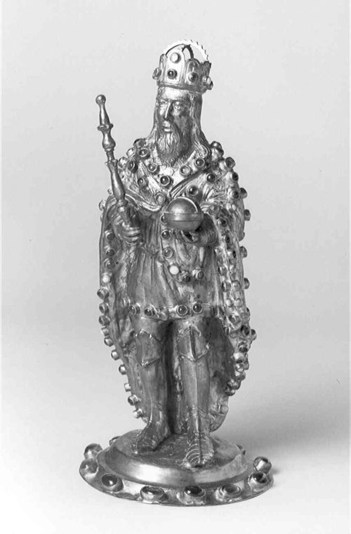 Kaiserstatuette Kaiser Friedrich Barbarossa, um 1850