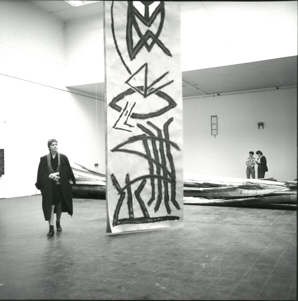 "DIALOG" 1989, Kunst Palast Düsseldorf, Joanna Przybyla, Pressekonferenz