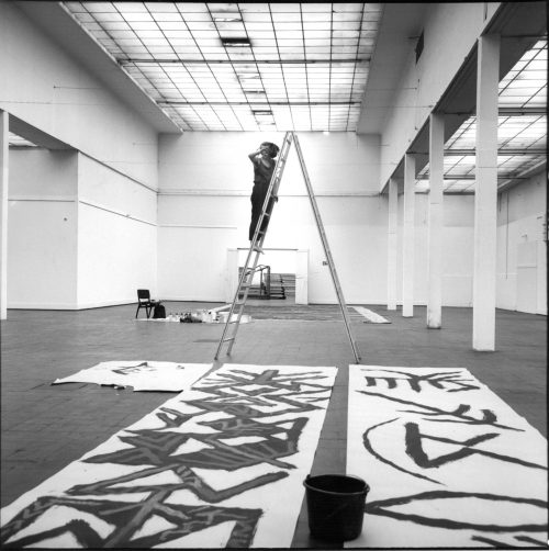 Erika Kiffl (Fotograf*in), "DIALOG" 1989, Kunst Palast Düsseldorf, Isolde Wawrin, 1989