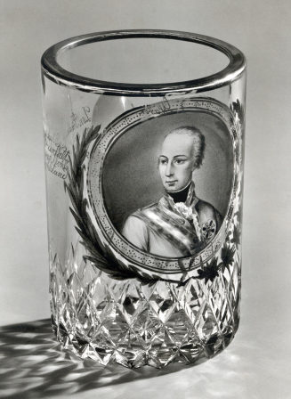 Becher mit Porträt Kaiser Franz I. von Österreich