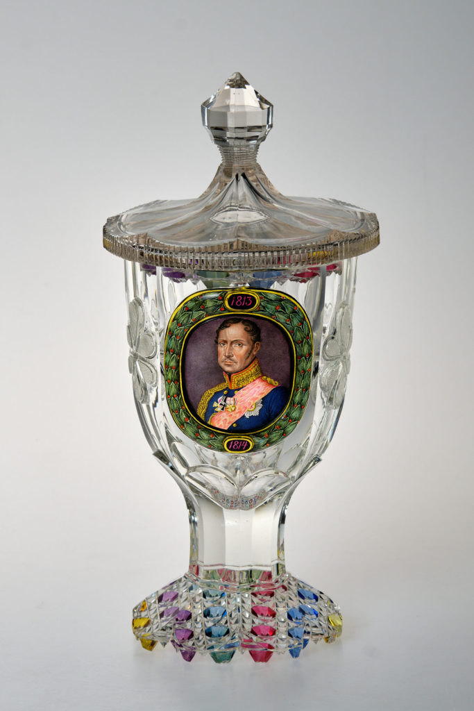 Deckelpokal mit Porträt König Wilhelms II. von Preußen