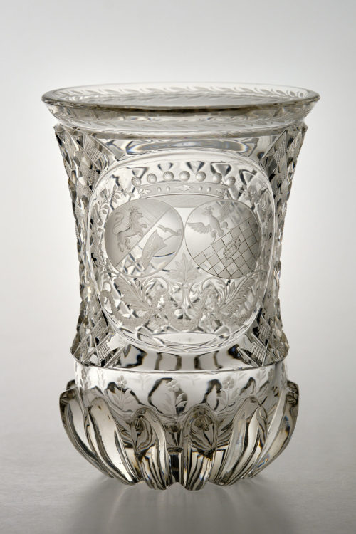 Johann Baptist Eisner (Ausführung), Becher mit Allianzwappen, um 1820